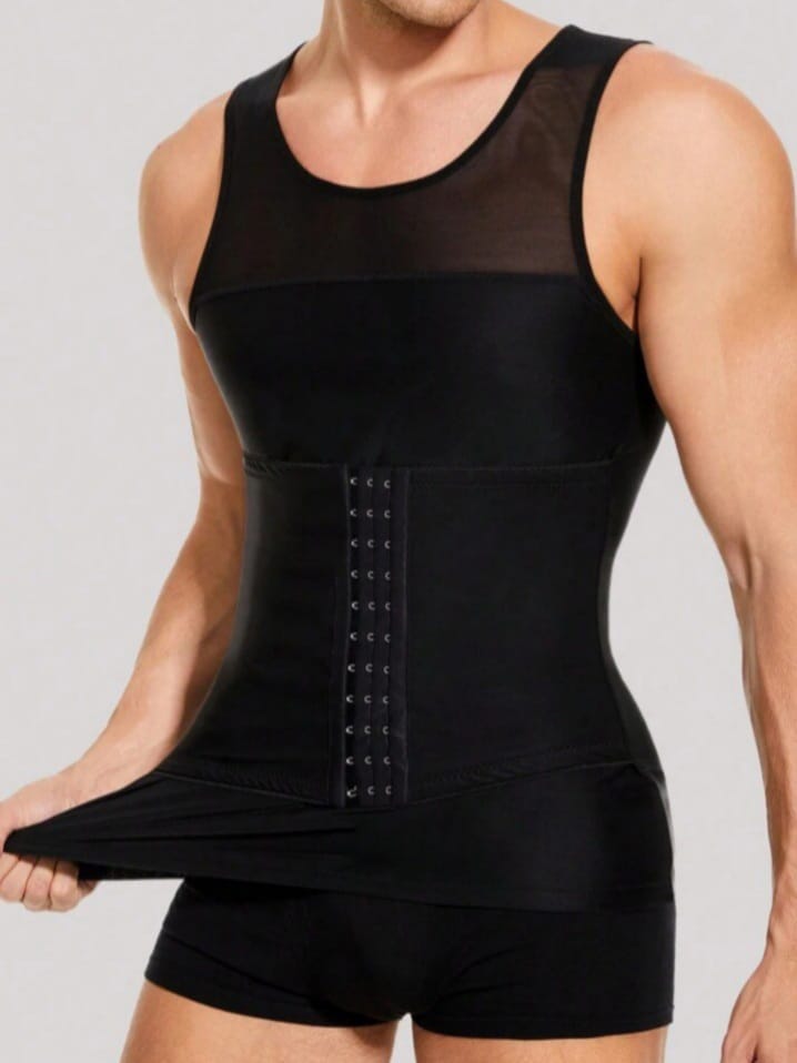 Men's Compression Shapewear Tank Top – Tummy Control Waist Trainer Vest